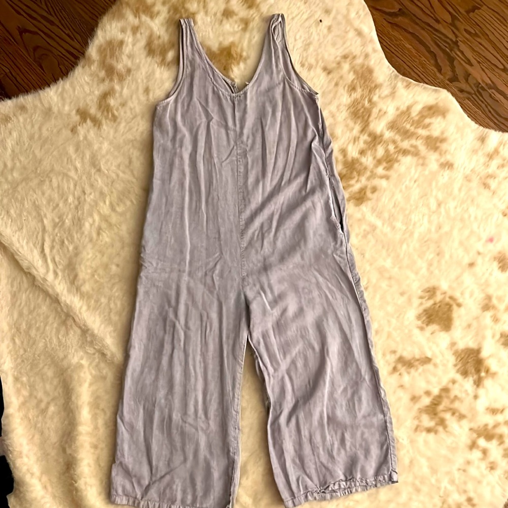 Buttery Soft, Wide Leg, Garment Dyed Romper (size M)